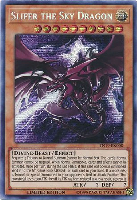 Slifer the Sky Dragon - TN19-EN008 - Prismatic Secret Rare Limited Edition