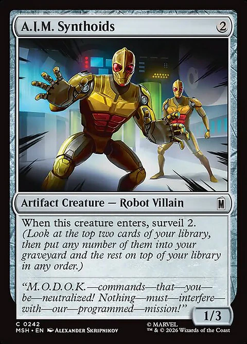 A.I.M. Synthoids - MSH-0242-F - Common - Foil