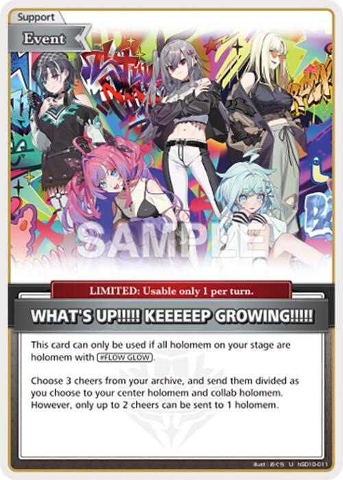 WHAT'S UP!!!!! KEEEEEP GROWING!!!!! - hSD10-011 - Uncommon 1