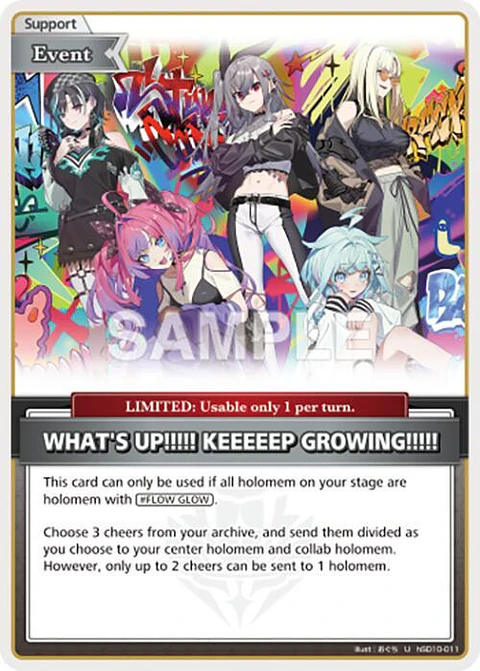 WHAT'S UP!!!!! KEEEEEP GROWING!!!!! - hSD10-011 - Uncommon