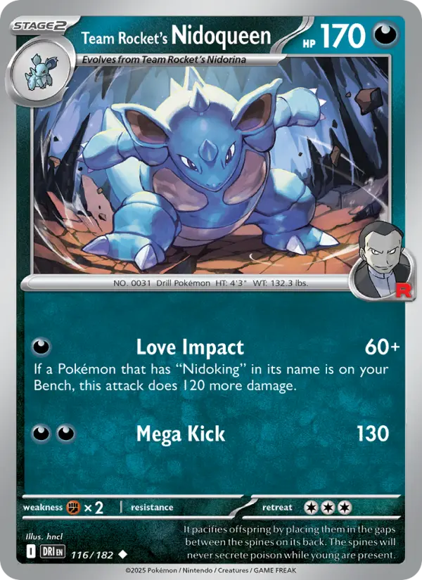 Team Rocket's Nidoqueen - DRI-116 - Uncommon 1