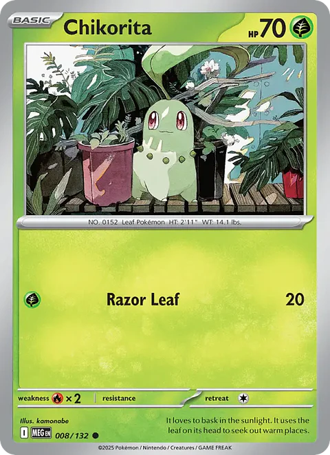 Chikorita - MEG-008 - Common