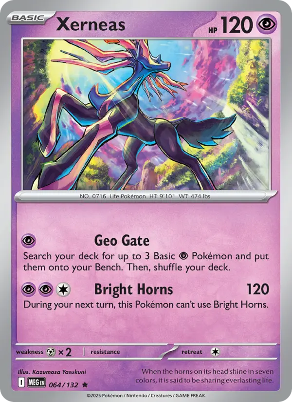 Xerneas - MEG-064-H - Rare 1