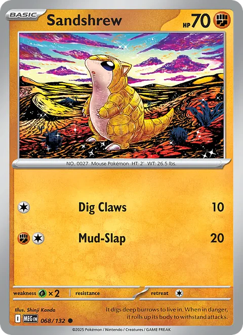 Sandshrew - MEG-068 - Common