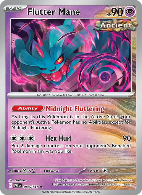 Flutter Mane - PRE-043-RH - Rare Reverse Holo
