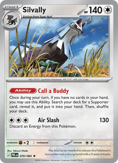 Silvally - PBL-070-RH - Rare Reverse Holo