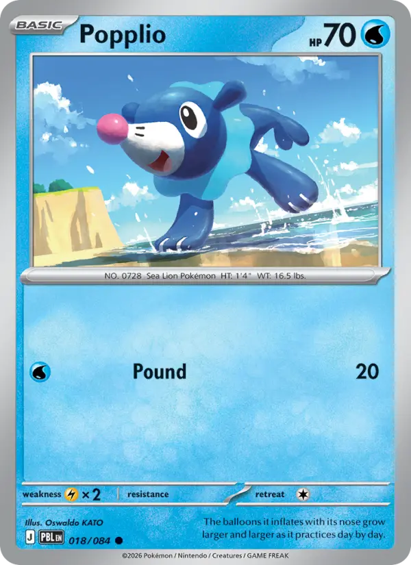 Popplio - PBL-018 - Common 1