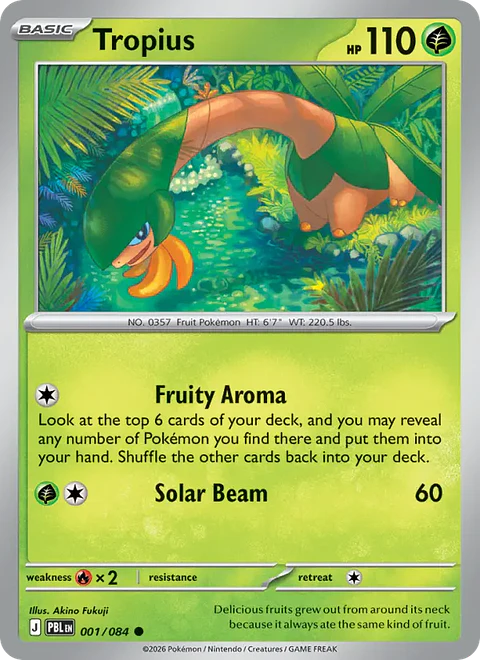 Tropius - PBL-001-RH - Common Reverse Holo