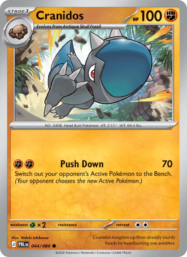 Cranidos - PBL-044-RH - Common Reverse Holo 1