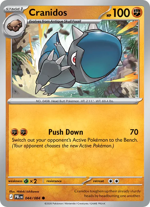 Cranidos - PBL-044-RH - Common Reverse Holo