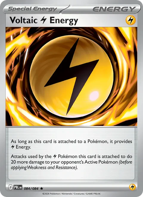 Voltaic Lightning Energy - PBL-084-RH - Rare Reverse Holo