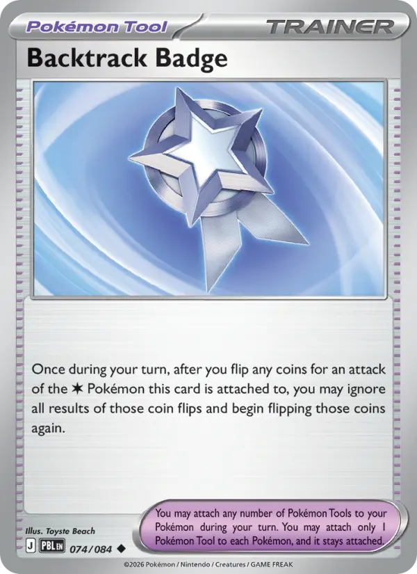 Backtrack Badge - PBL-074-RH - Uncommon Reverse Holo 1