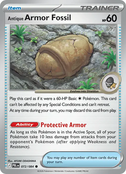 Antique Armor Fossil - PBL-072 - Common