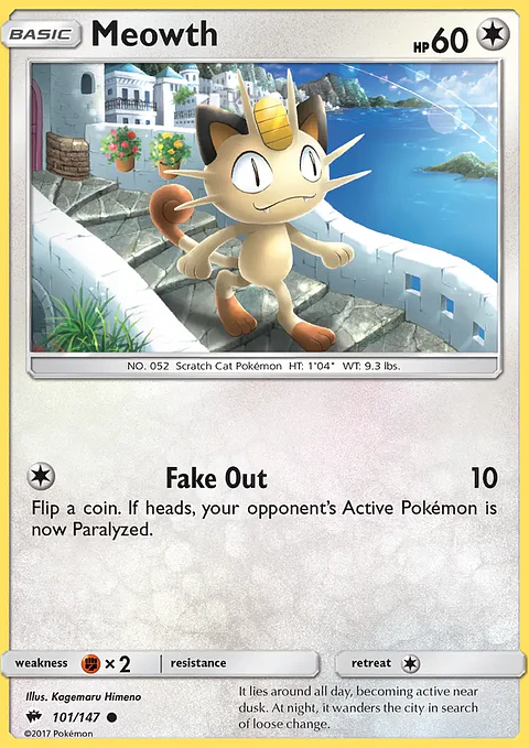 Meowth - BUS-101 - Common