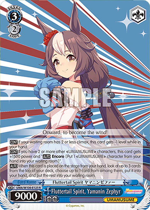 Fluttertail Spirit, Yamanin Zephyr - UMA/W106-E125 - R