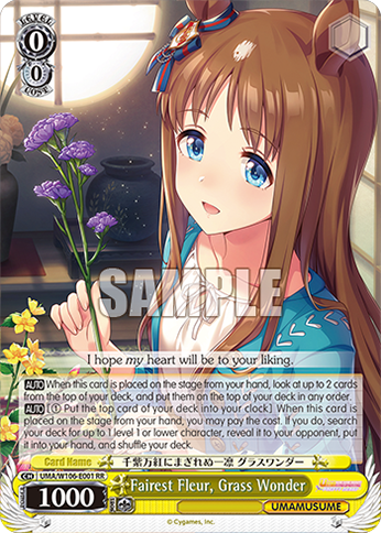 Fairest Fleur, Grass Wonder - UMA/W106-E001 - RR 1
