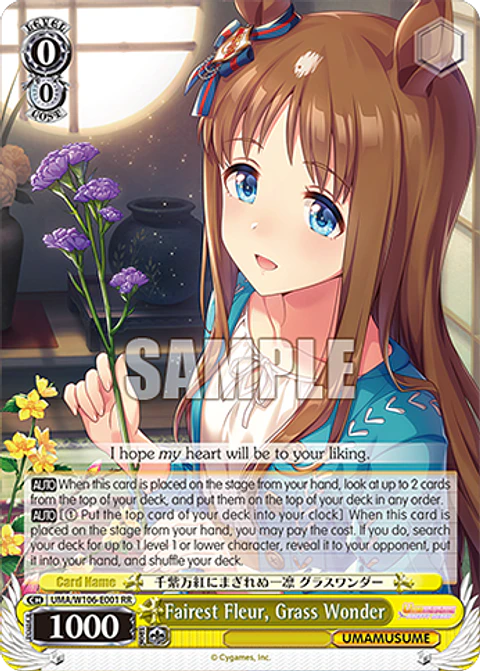 Fairest Fleur, Grass Wonder - UMA/W106-E001 - RR