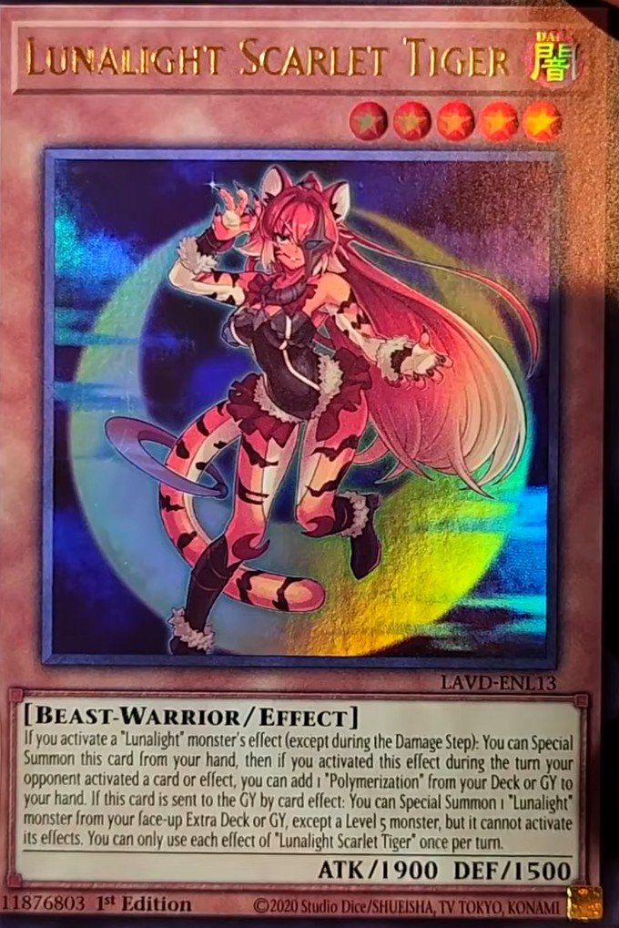 Lunalight Scarlet Tiger - LAVD-ENL13 - Ultra Rare 1