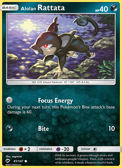 Alolan Rattata - BUS-81 - Common