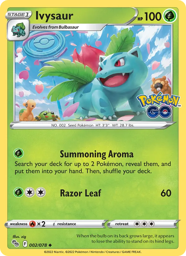Ivysaur - PGO-002 - Uncommon 1