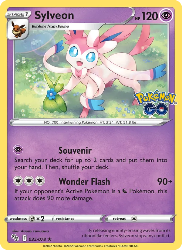 Sylveon - PGO-035-RH - Holo Rare Reverse Holo 1