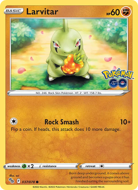 Larvitar - PGO-037 - Common