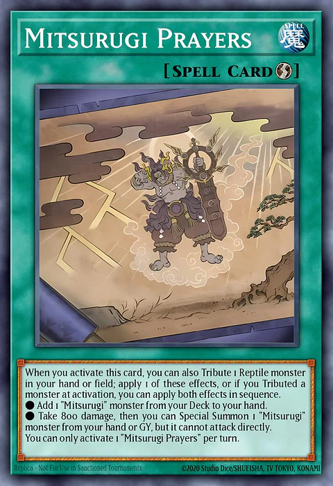 Mitsurugi Prayers - OP29-EN011 - Super Rare