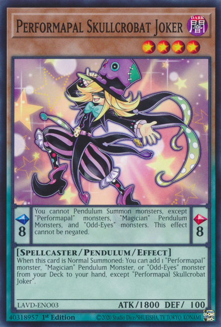 Performapal Skullcrobat Joker - LAVD-ENO03 - Common 1