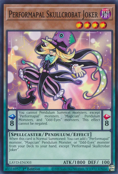 Performapal Skullcrobat Joker - LAVD-ENO03 - Common