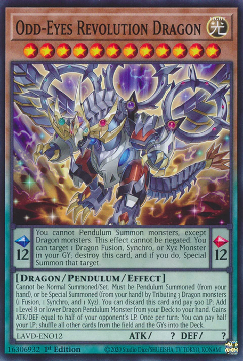 Odd-Eyes Revolution Dragon - LAVD-ENO12 - Common
