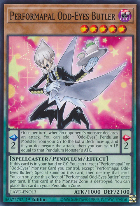 Performapal Odd-Eyes Butler - LAVD-ENO13 - Common