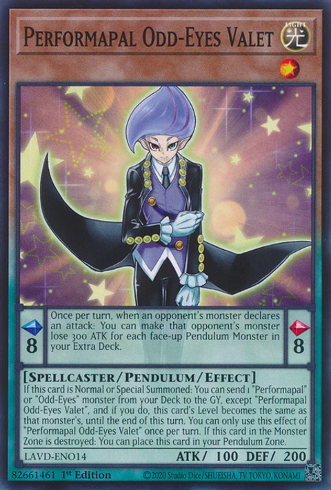 Performapal Odd-Eyes Valet - LAVD-ENO14 - Common