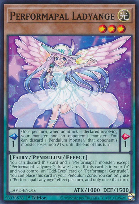 Performapal Ladyange - LAVD-ENO16 - Common