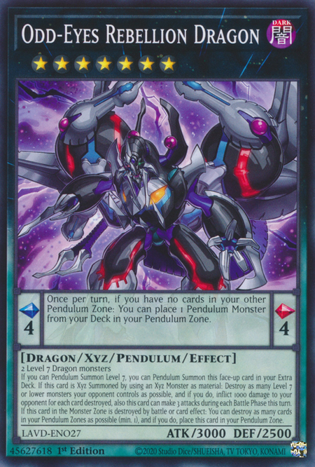 Odd-Eyes Rebellion Dragon - LAVD-ENO27 - Common 1