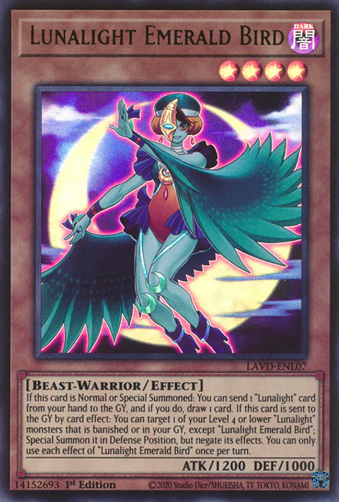 Lunalight Emerald Bird - LAVD-ENL07 - Ultra Rare