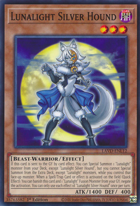 Lunalight Silver Hound - LAVD-ENL12 - Common