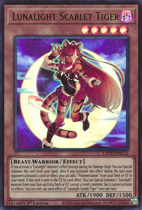 Lunalight Scarlet Tiger - LAVD-ENL13 - Ultra Rare