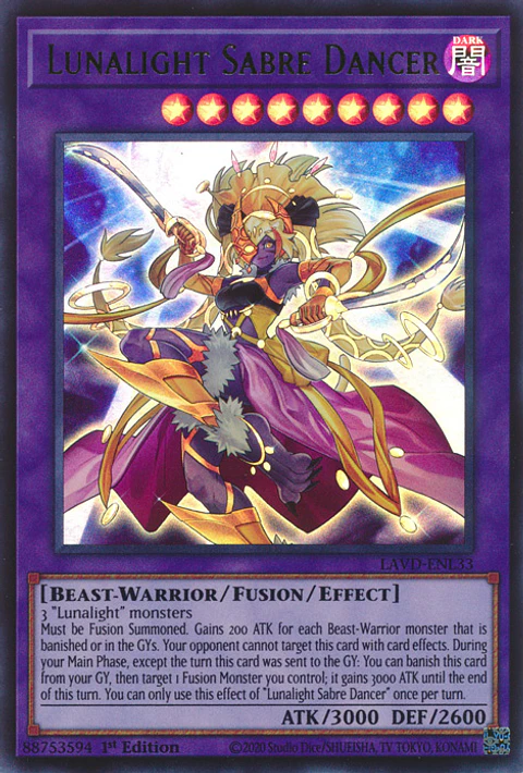 Lunalight Sabre Dancer - LAVD-ENL33 - Ultra Rare