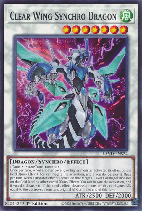 Clear Wing Synchro Dragon - LAVD-ENS24 - Common