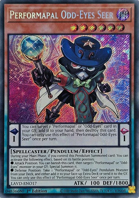 Performapal Odd-Eyes Seer - LAVD-ENO17 - Secret Rare