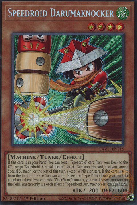 Speedroid Darumaknocker - LAVD-ENS15 - Secret Rare