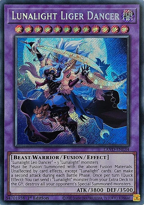 Lunalight Liger Dancer - LAVD-ENL34 - Secret Rare