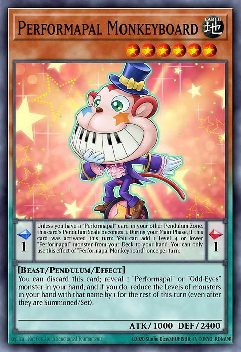 Performapal Monkeyboard - LAVD-ENO04 - Secret Rare