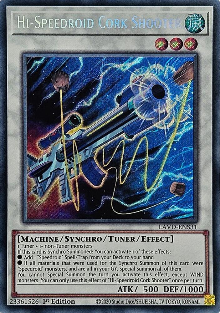 Hi-Speedroid Cork Shooter - LAVD-ENS31 - Secret Rare 1