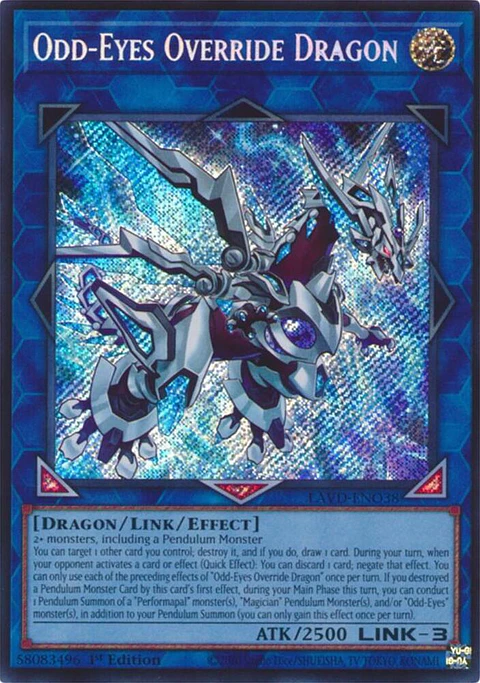 Odd-Eyes Override Dragon - LAVD-ENO38 - Secret Rare