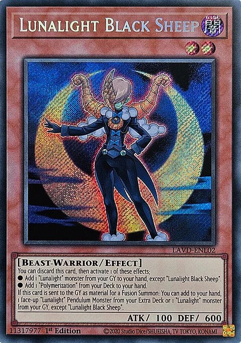 Lunalight Black Sheep - LAVD-ENL02 - Secret Rare