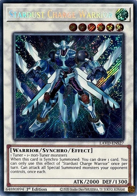 Stardust Charge Warrior - LAVD-ENS27 - Secret Rare