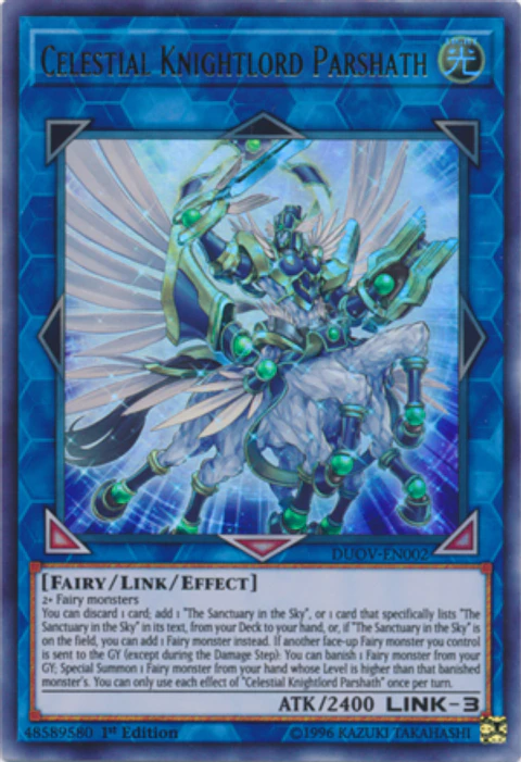 Celestial Knightlord Parshath - DUOV-EN002 - Ultra Rare