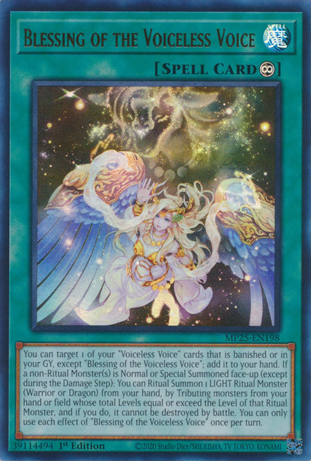 Blessing of the Voiceless Voice - MP25-EN198 - Ultra Rare 1