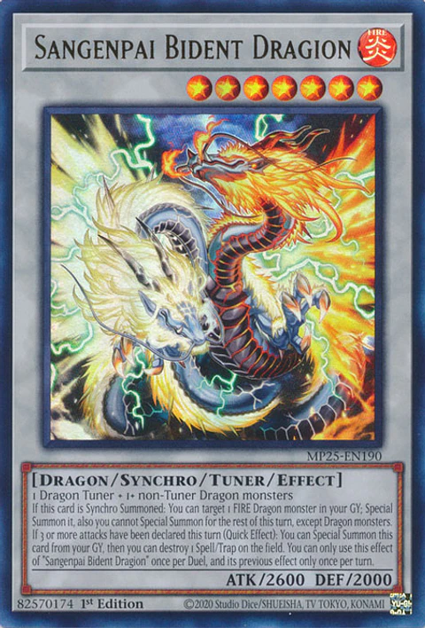 Sangenpai Bident Dragion - MP25-EN190 - Ultra Rare 